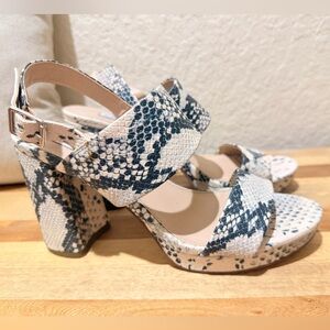 Steve Madden Snake Print Sandals